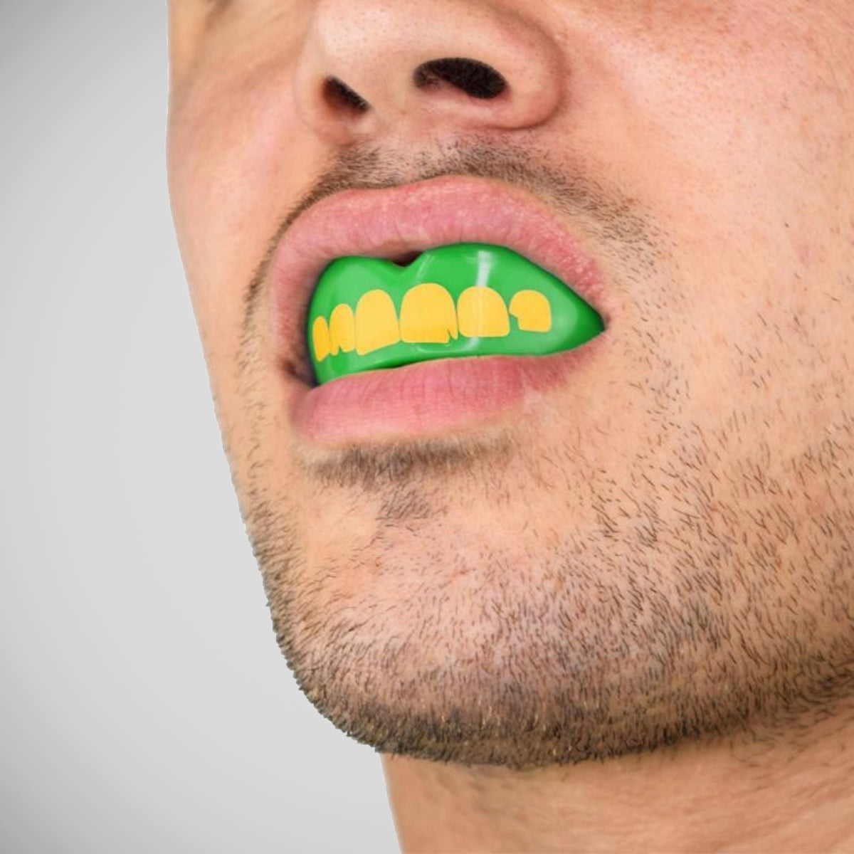 SafeJawz Extro Ogre Mouth Guard Green/Yellow at Bytomic Trade and Wholesale