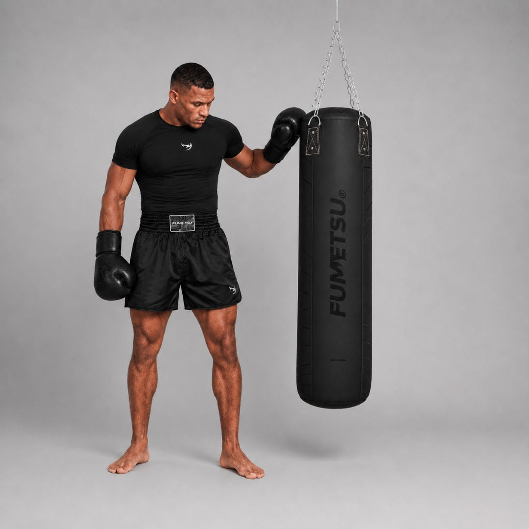 Fumetsu Icon 4ft Punch Bag Black/Black Photoshoot 2