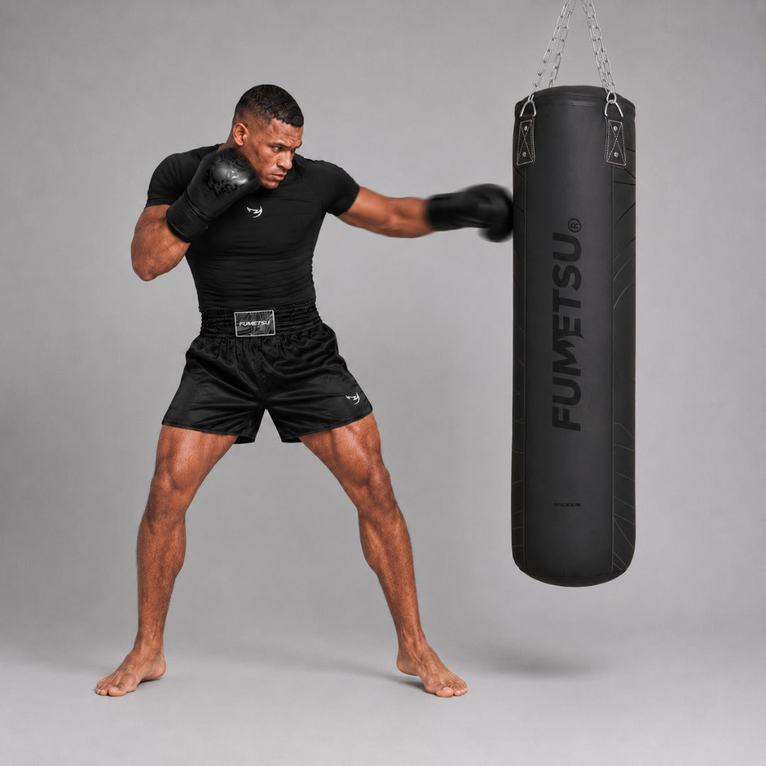 Fumetsu Icon 4ft Punch Bag Black/Black Photoshoot 3