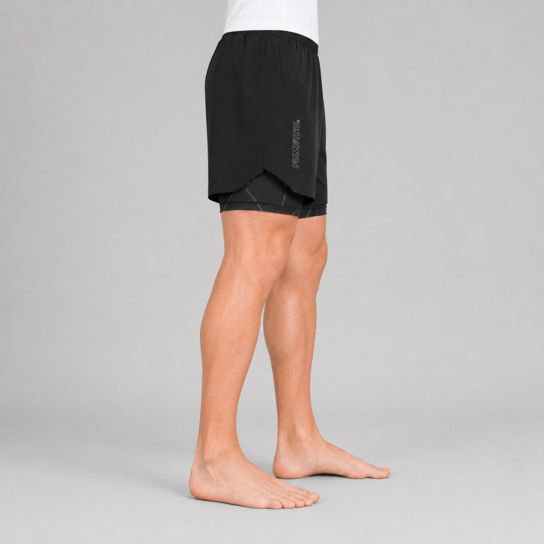 Fumetsu Icon Dual Layer Training Shorts Black at Bytomic Trade & Wholesale 2