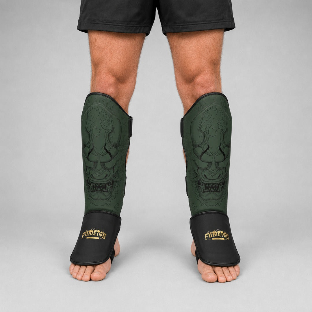 Fumetsu Oni Shin Guards Khaki/Black/Gold at Bytomic Trade & Wholesale 1