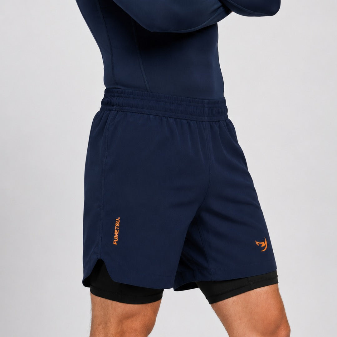Fumetsu Origins Dual Layer Shorts Navy
