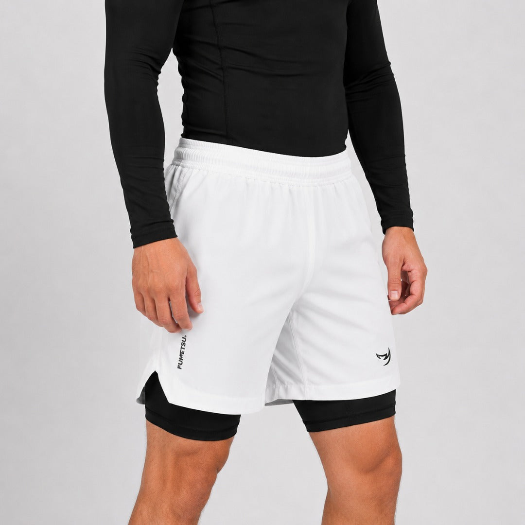 Fumetsu Origins Dual Layer Shorts White