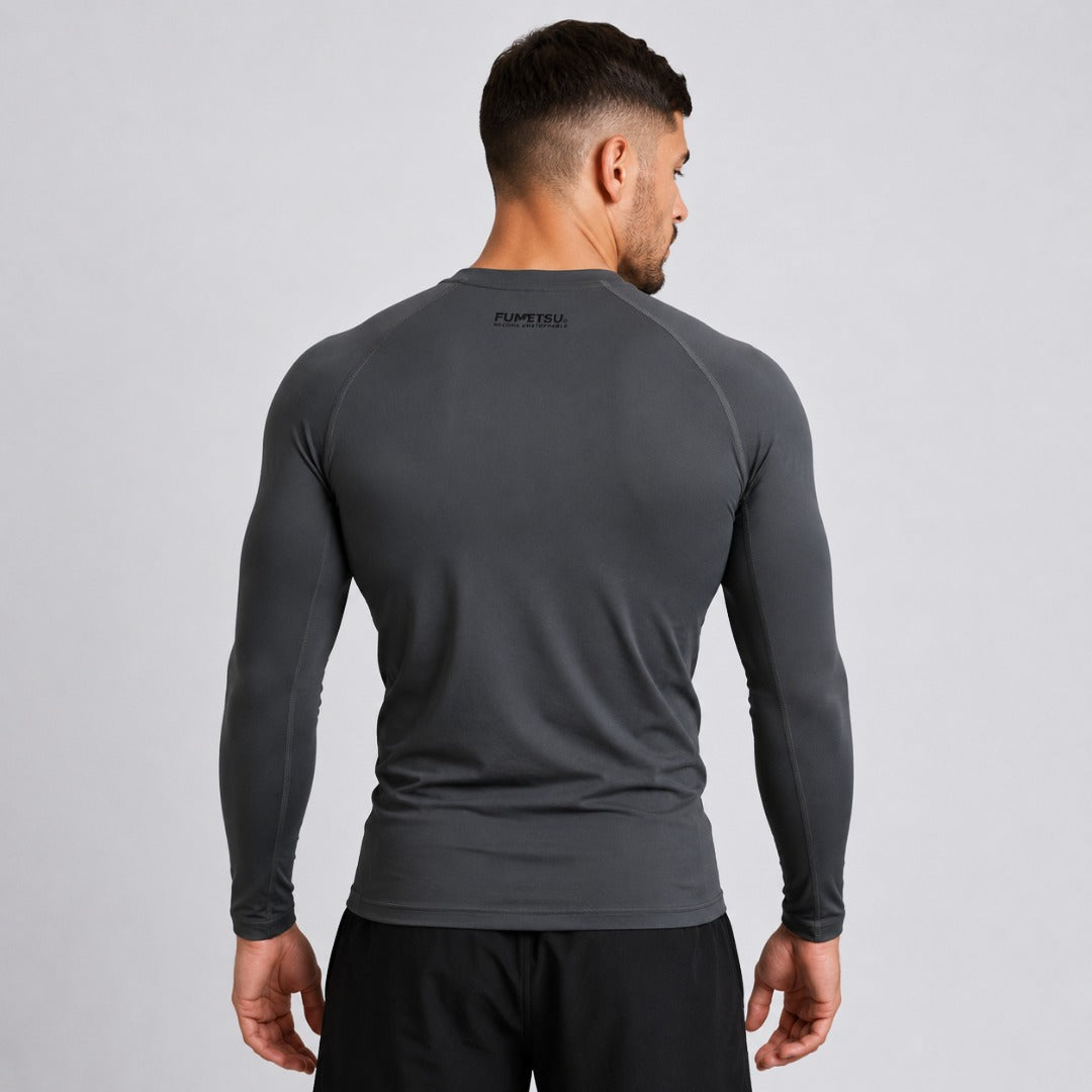 Fumetsu Origins Long Sleeve Rash Guard Grey