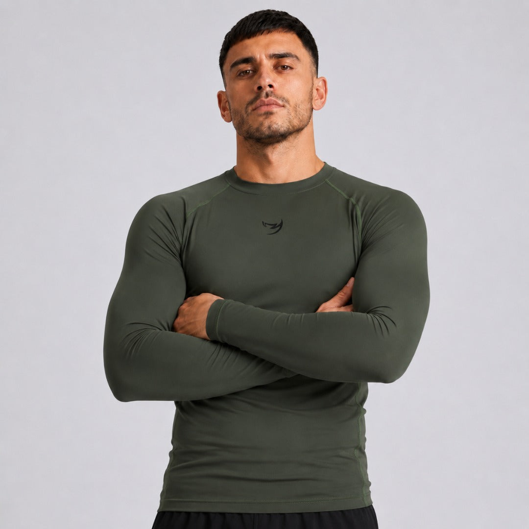 Fumetsu Origins Long Sleeve Rash Guard Khaki