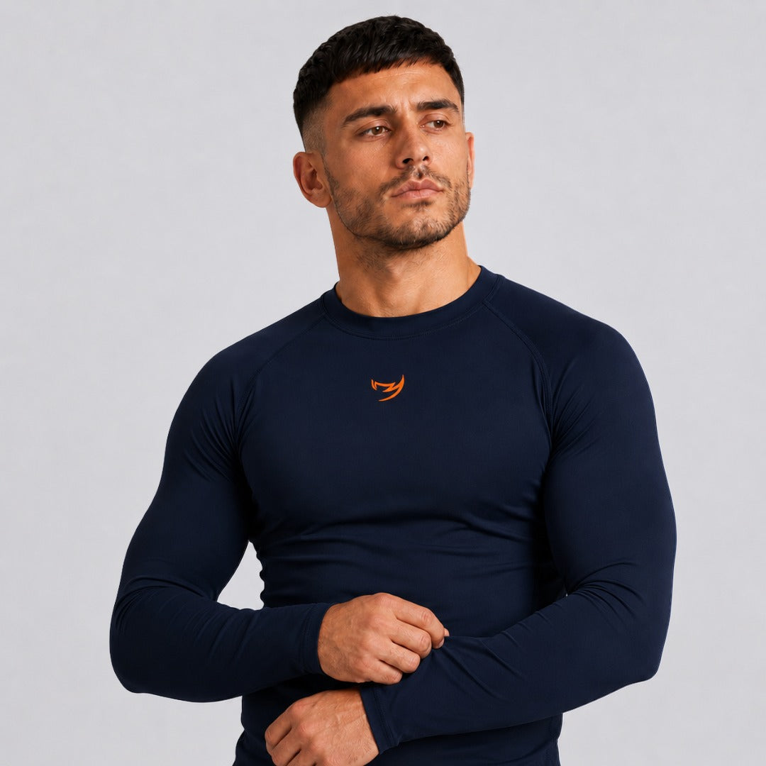 Fumetsu Origins Long Sleeve Rash Guard Navy