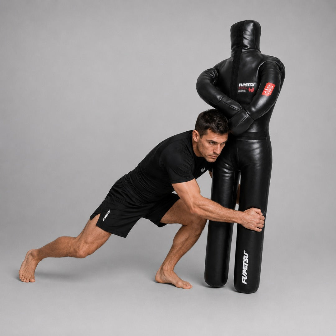 Black Fumetsu Pro 45kg Filled Grappling Dummy at Bytomic Trade and Wholesale
