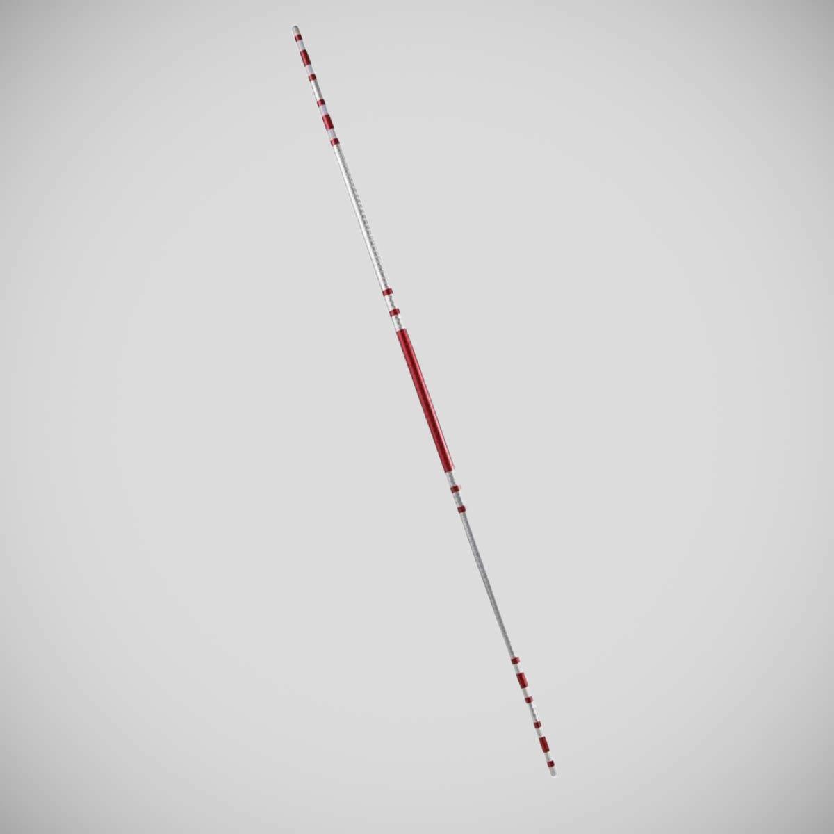 Red/Silver Bytomic 6ft Striped Chrome Competition Bo Staff at Bytomic Trade and Wholesale