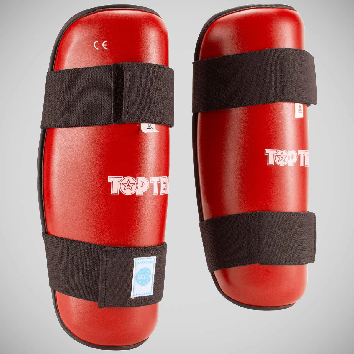 Red Top Ten WAKO Shin Guards at Bytomic Trade and Wholesale
