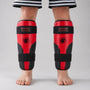 Red/Black Bytomic Performer Carbon Evo Shin Guards