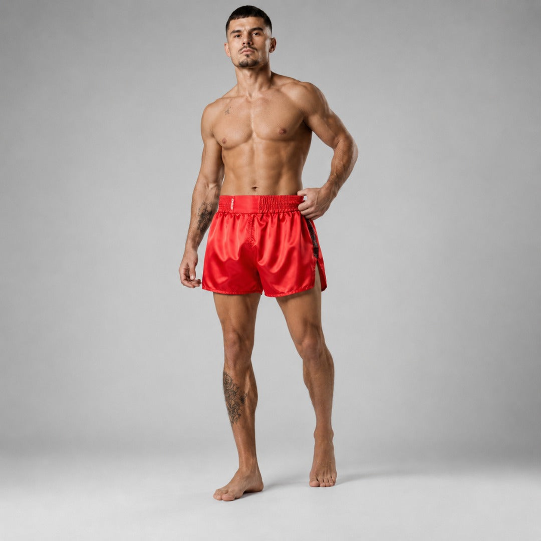 Red Bytomic Red Label Muay Thai Shorts