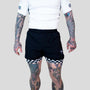 Roll Supreme The Finisher 2 in 1 Jiu Jitsu Shorts Black/White