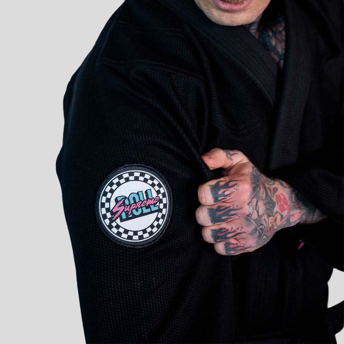 Roll Supreme The Finisher BJJ Gi Black at Bytomic Trade and Wholesale