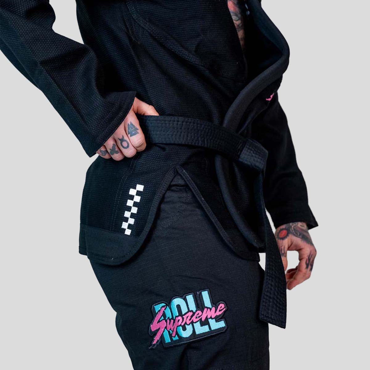 Roll Supreme The Finisher BJJ Gi Black at Bytomic Trade and Wholesale