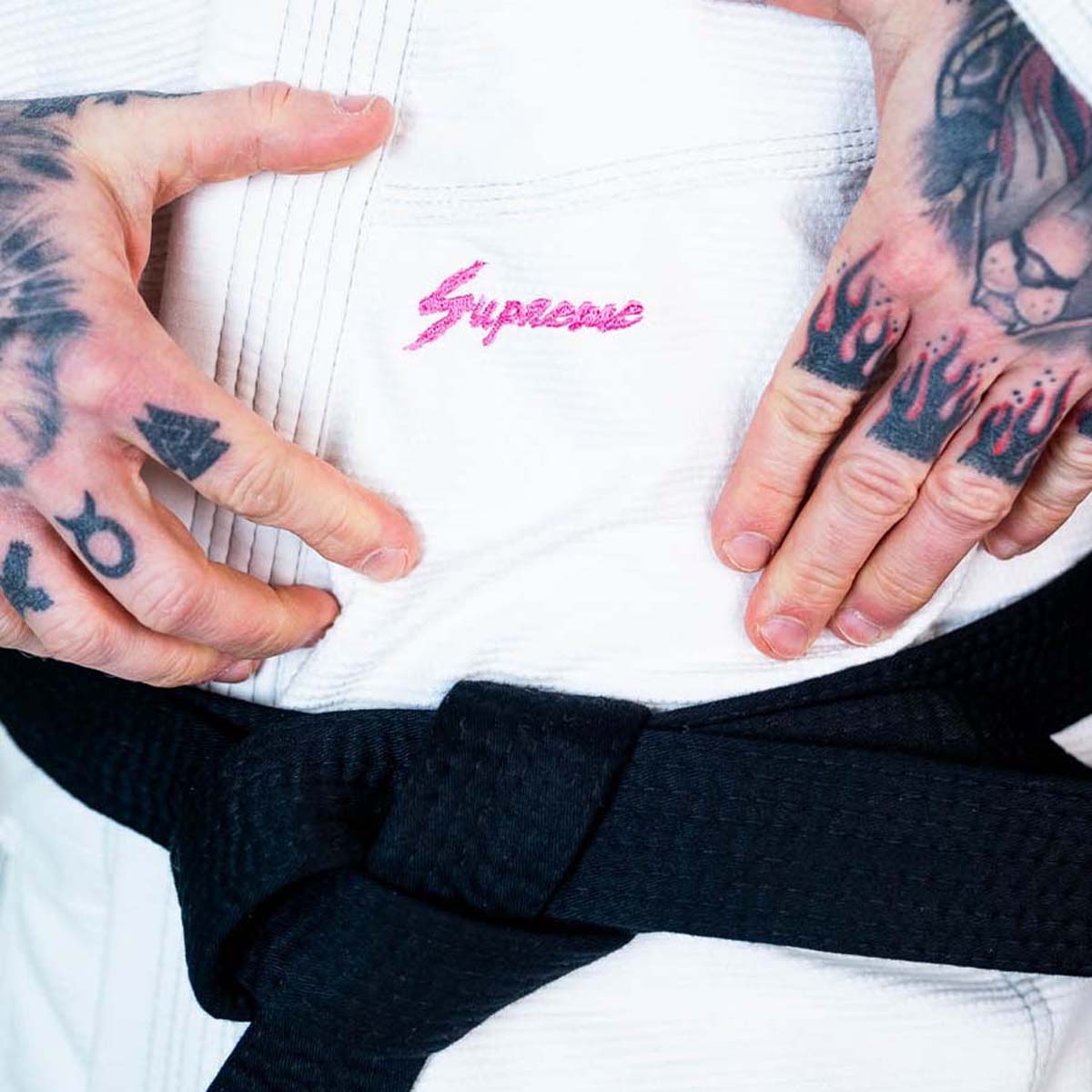 Roll Supreme The Finisher BJJ Gi White at Bytomic Trade and Wholesale