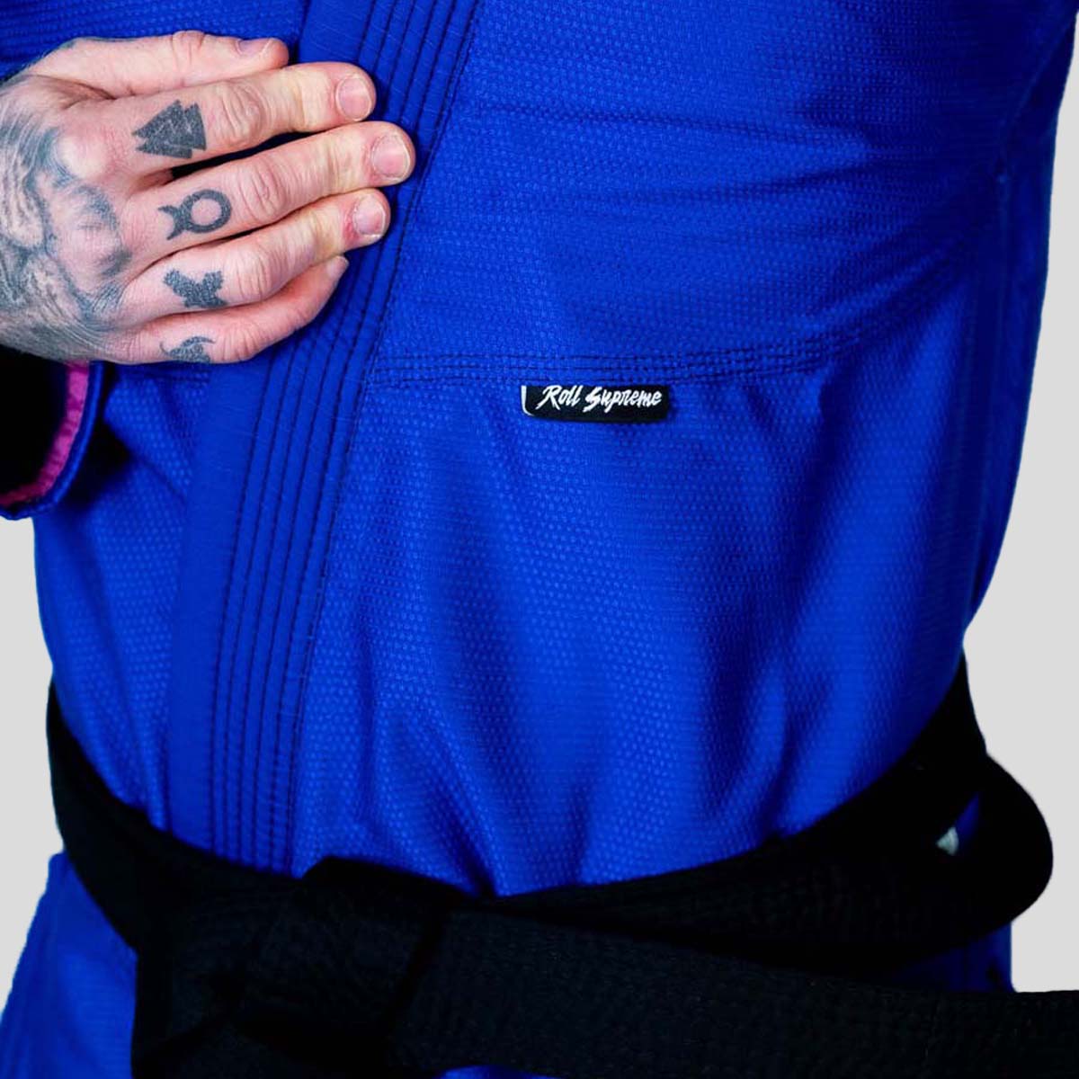 Roll Supreme The Low Key BJJ Gi Blue at Bytomic Trade and Wholesale