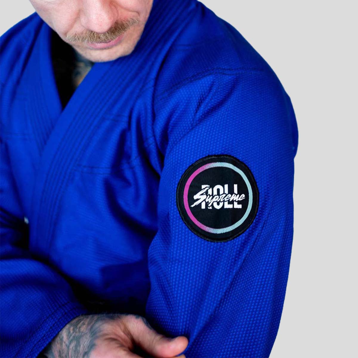 Roll Supreme The Low Key BJJ Gi Blue at Bytomic Trade and Wholesale