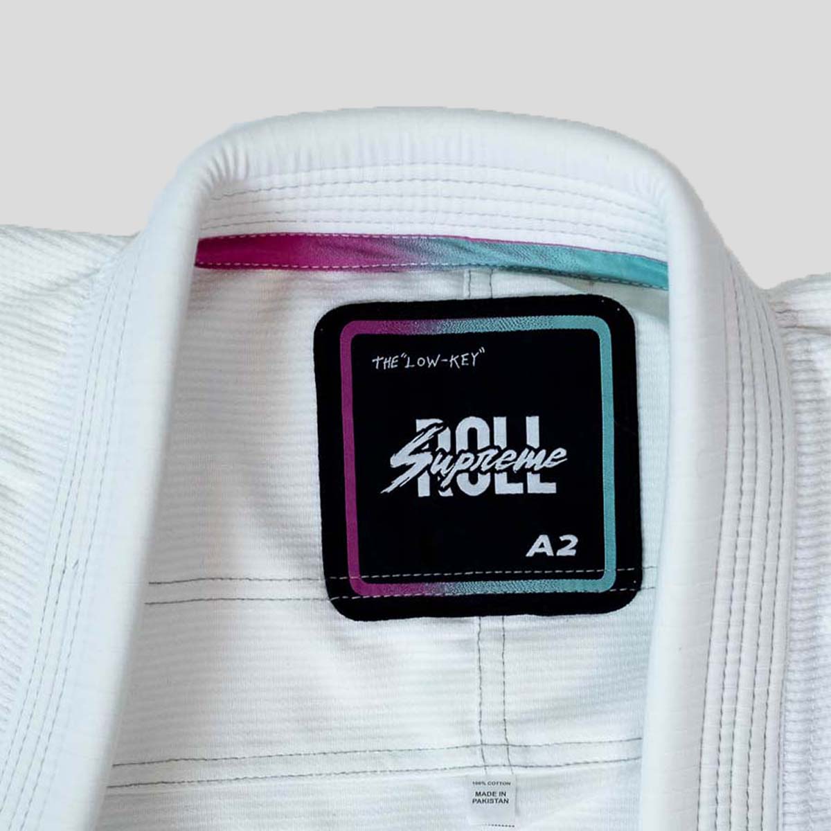Roll Supreme The Low Key BJJ Gi White at Bytomic Trade and Wholesale