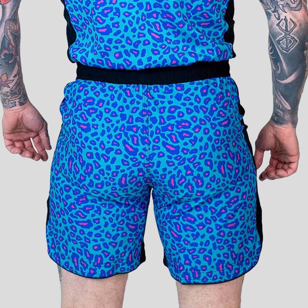 Roll Supreme The Butcher Fight Shorts Blue/Pink at Bytomic Trade and Wholesale