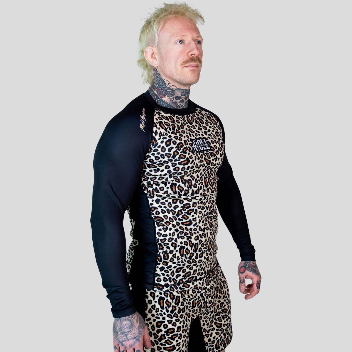 Roll Supreme The Butcher Long Sleeve Rash Guard Yellow/Brown at Bytomic Trade and Wholesale