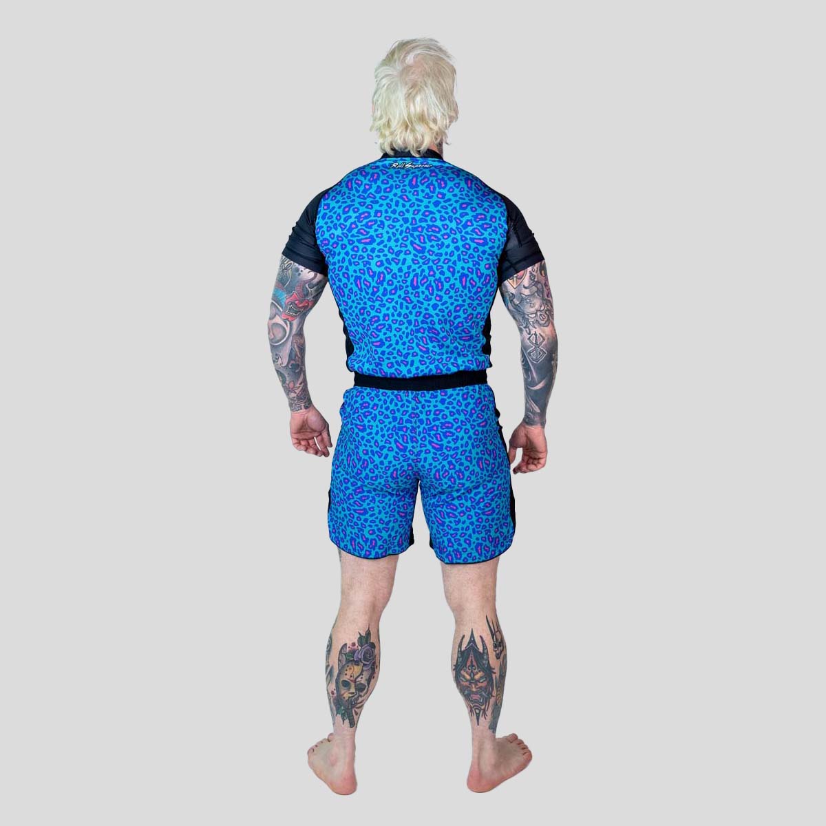 Roll Supreme The Butcher Short Sleeve Rash Guard Blue/Pink at Bytomic Trade and Wholesale