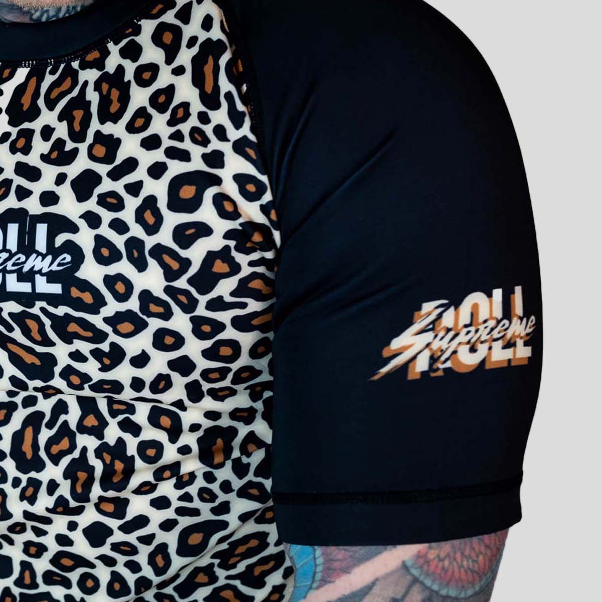 Roll Supreme The Butcher Short Sleeve Rash Guard Yellow/Brown at Bytomic Trade and Wholesale