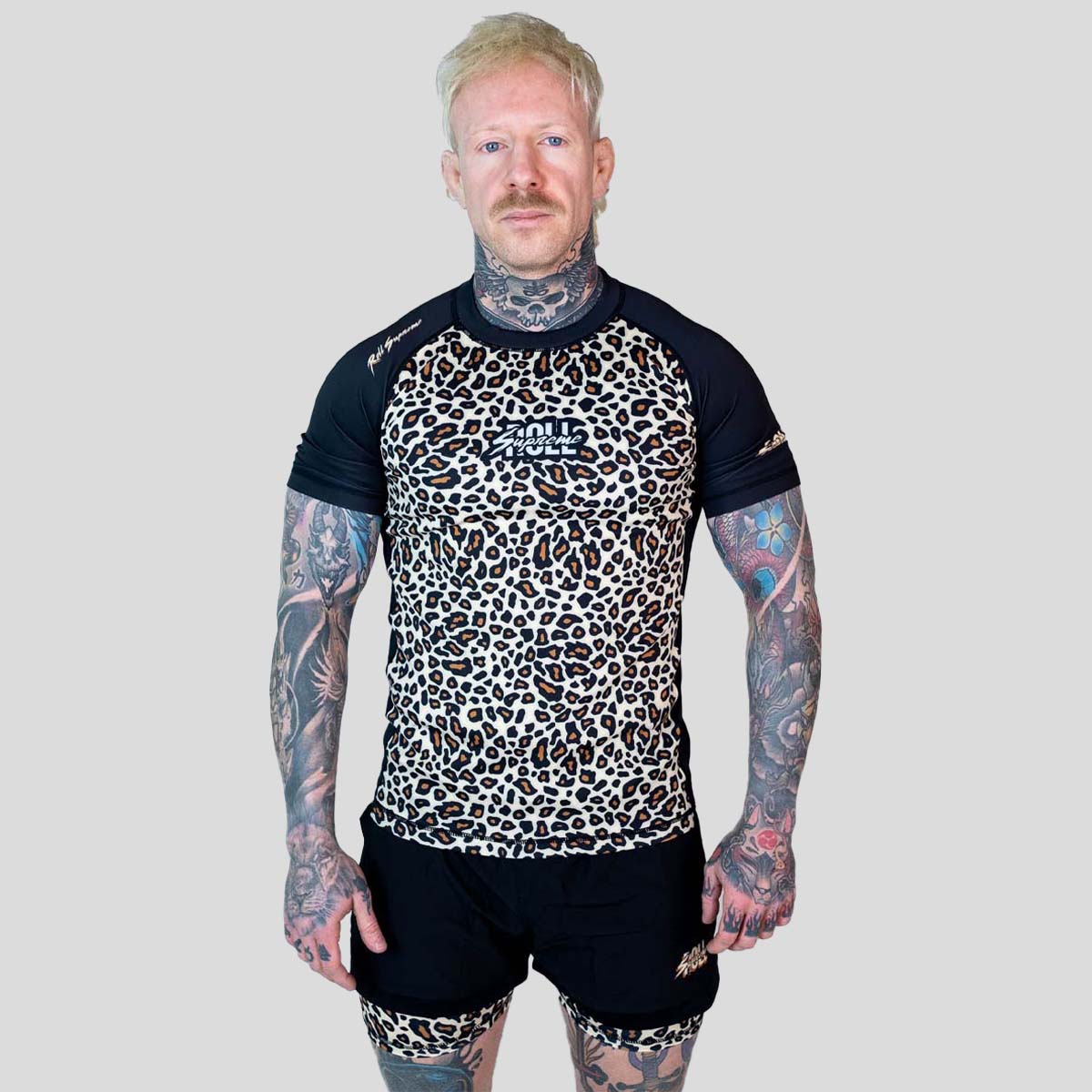 Roll Supreme The Butcher Short Sleeve Rash Guard Yellow/Brown at Bytomic Trade and Wholesale