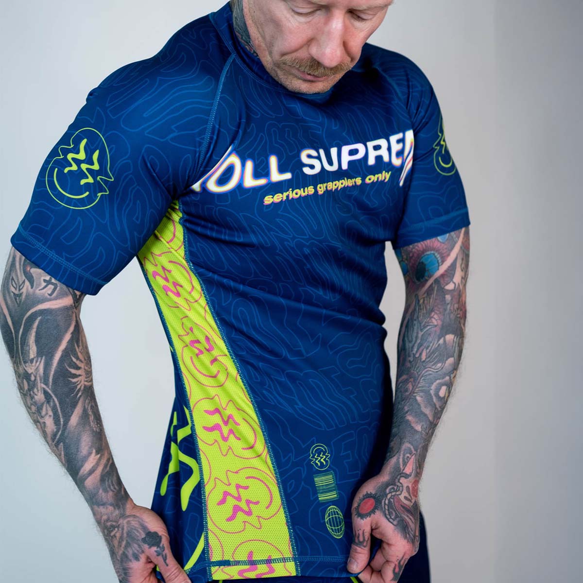 Roll Supreme The Rave Nuclear Candy Trip Short Sleeve Rash Guard at Bytomic Trade and Wholesale