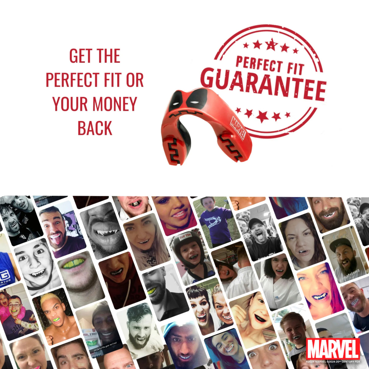 SafeJawz Marvel Deadpool Mouth Guard at Bytomic Trade and Wholesale
