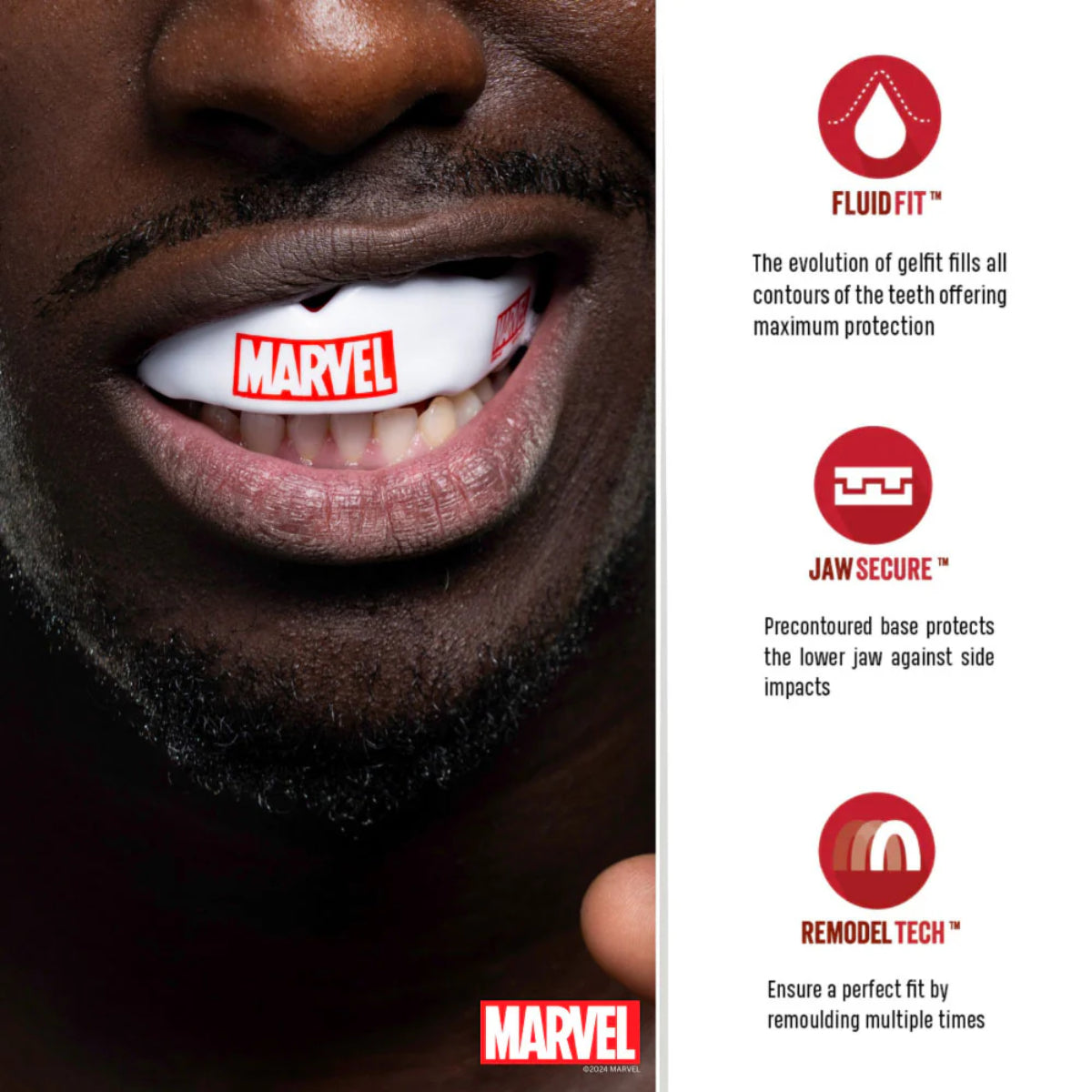 SafeJawz Marvel Logo Mouth Guard at Bytomic Trade and Wholesale