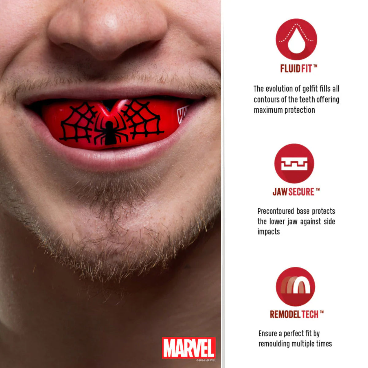 SafeJawz Marvel Spider-Man Mouth Guard at Bytomic Trade and Wholesale
