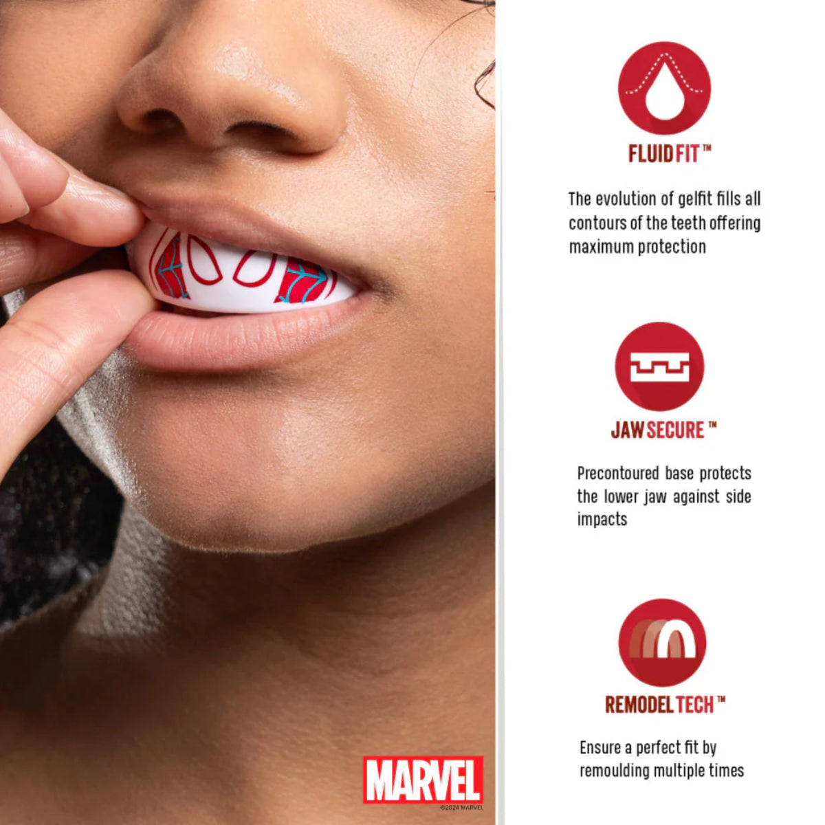 SafeJawz Marvel Spider Gwen Mouth Guard at Bytomic Trade and Wholesale
