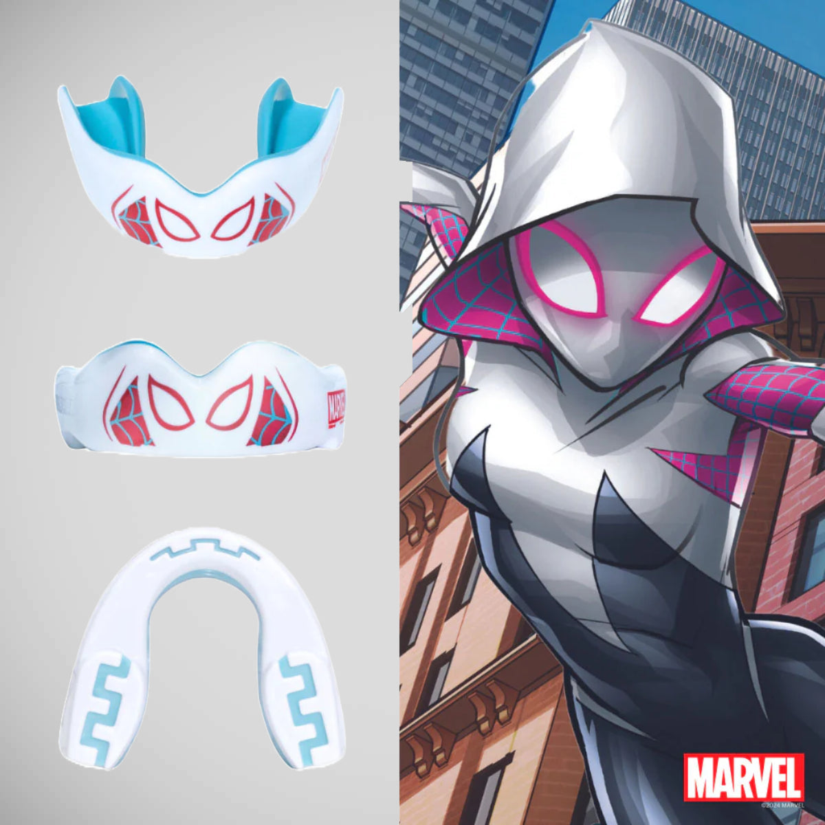 SafeJawz Marvel Spider Gwen Mouth Guard at Bytomic Trade and Wholesale