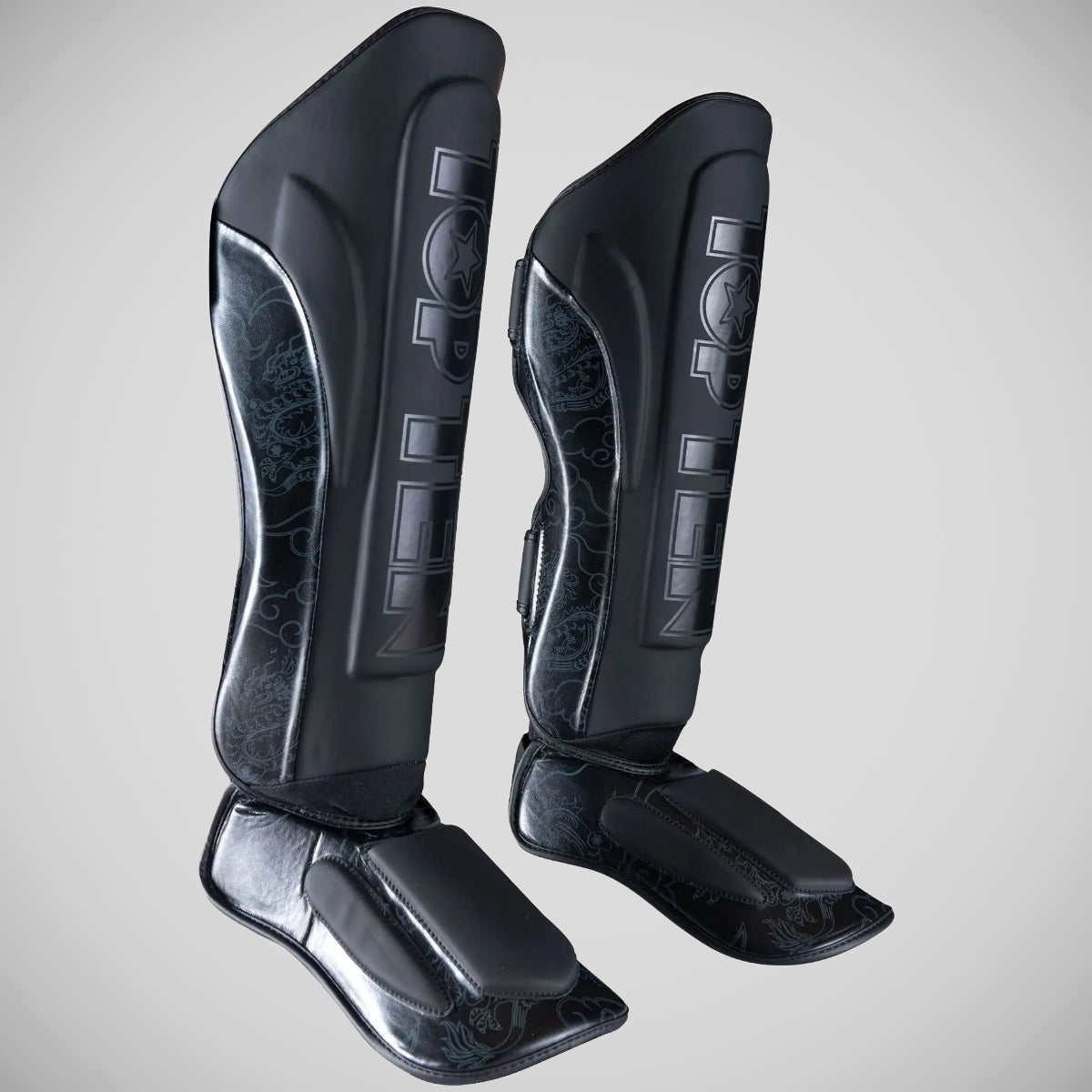 Top Ten Dragon Shin and Instep Guard Black/Black at Bytomic Trade and Wholesale