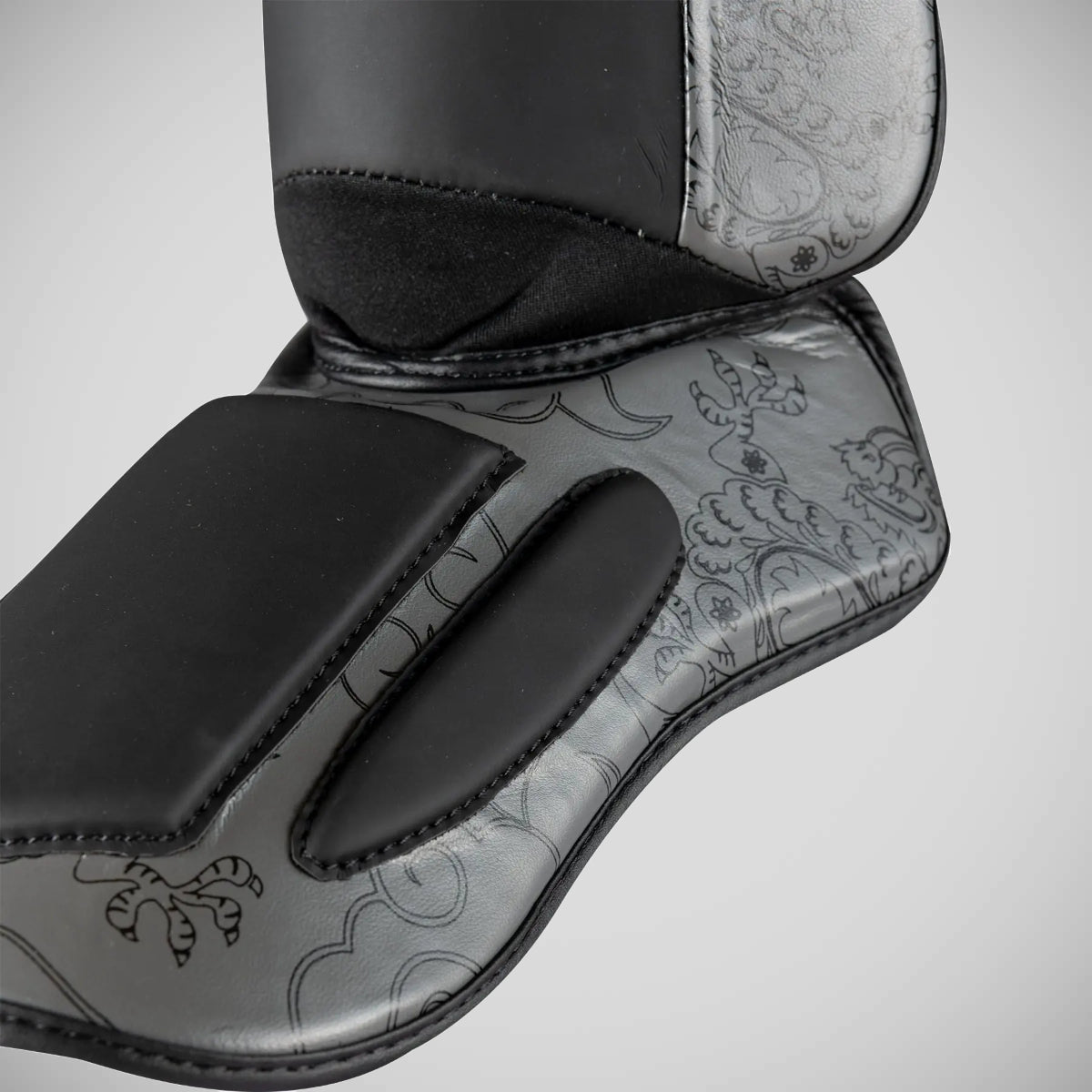 Top Ten Dragon Shin and Instep Guard Black/Grey at Bytomic Trade and Wholesale