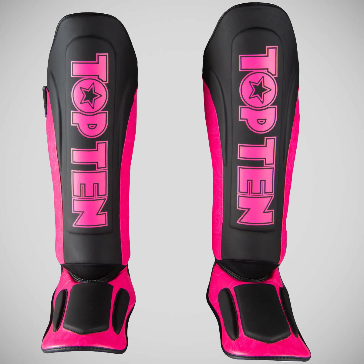 Top Ten Dragon Shin and Instep Guard Black/Pink at Bytomic Trade and Wholesale
