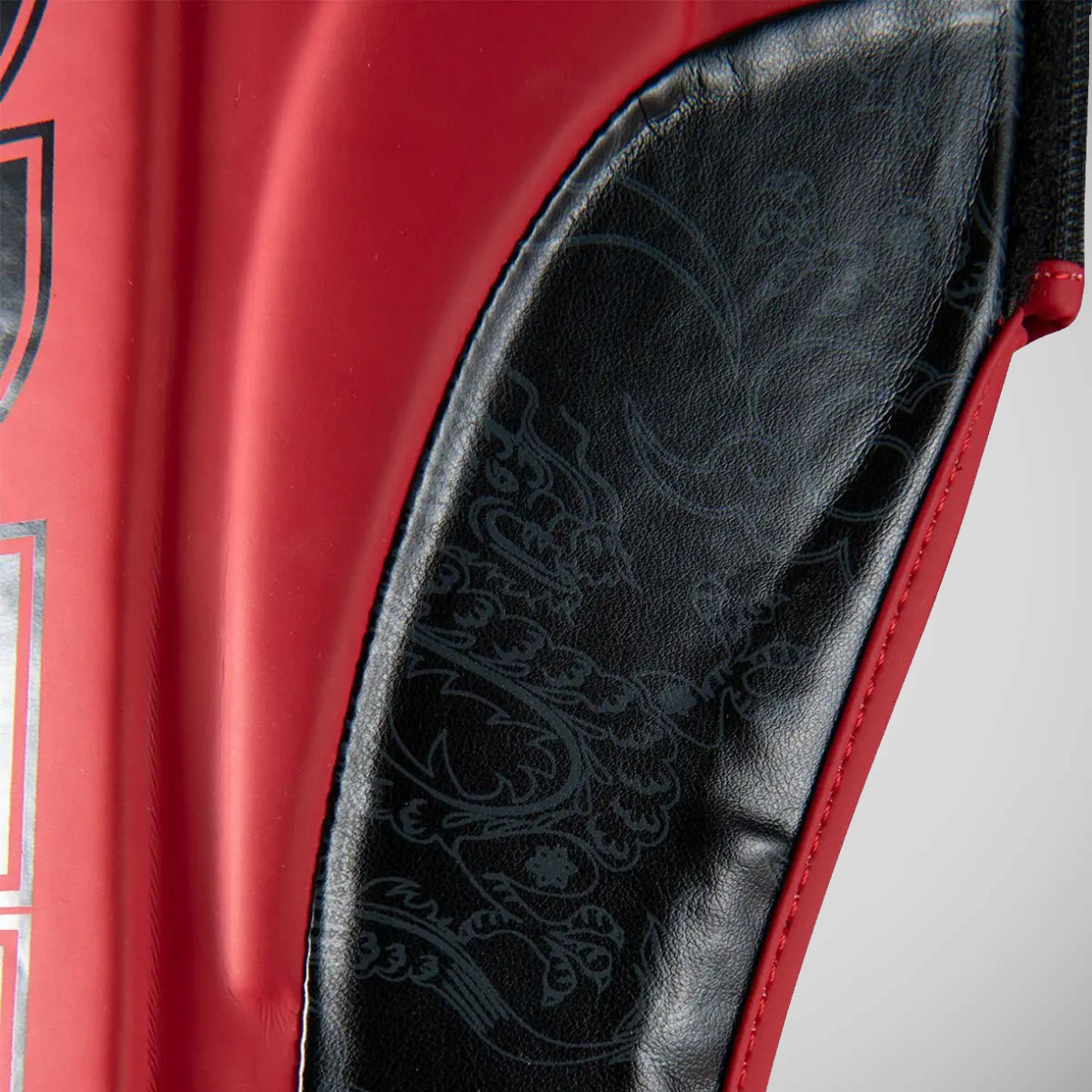 Top Ten Dragon Shin and Instep Guard Red/Black at Bytomic Trade and Wholesale