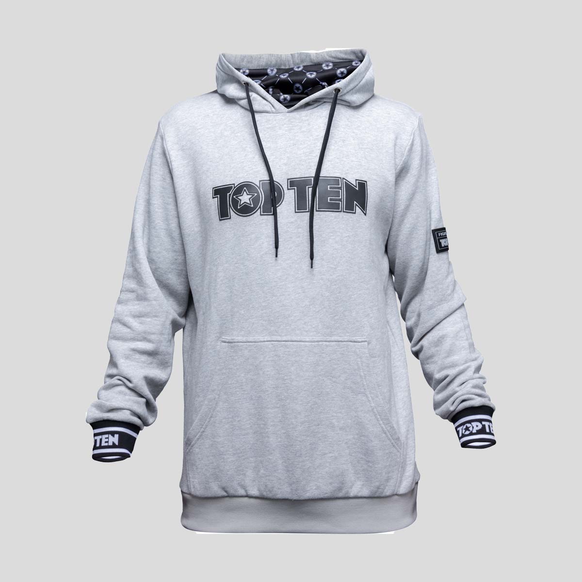 Top Ten Fight Club Hoodie Grey at Bytomic Trade and Wholesale