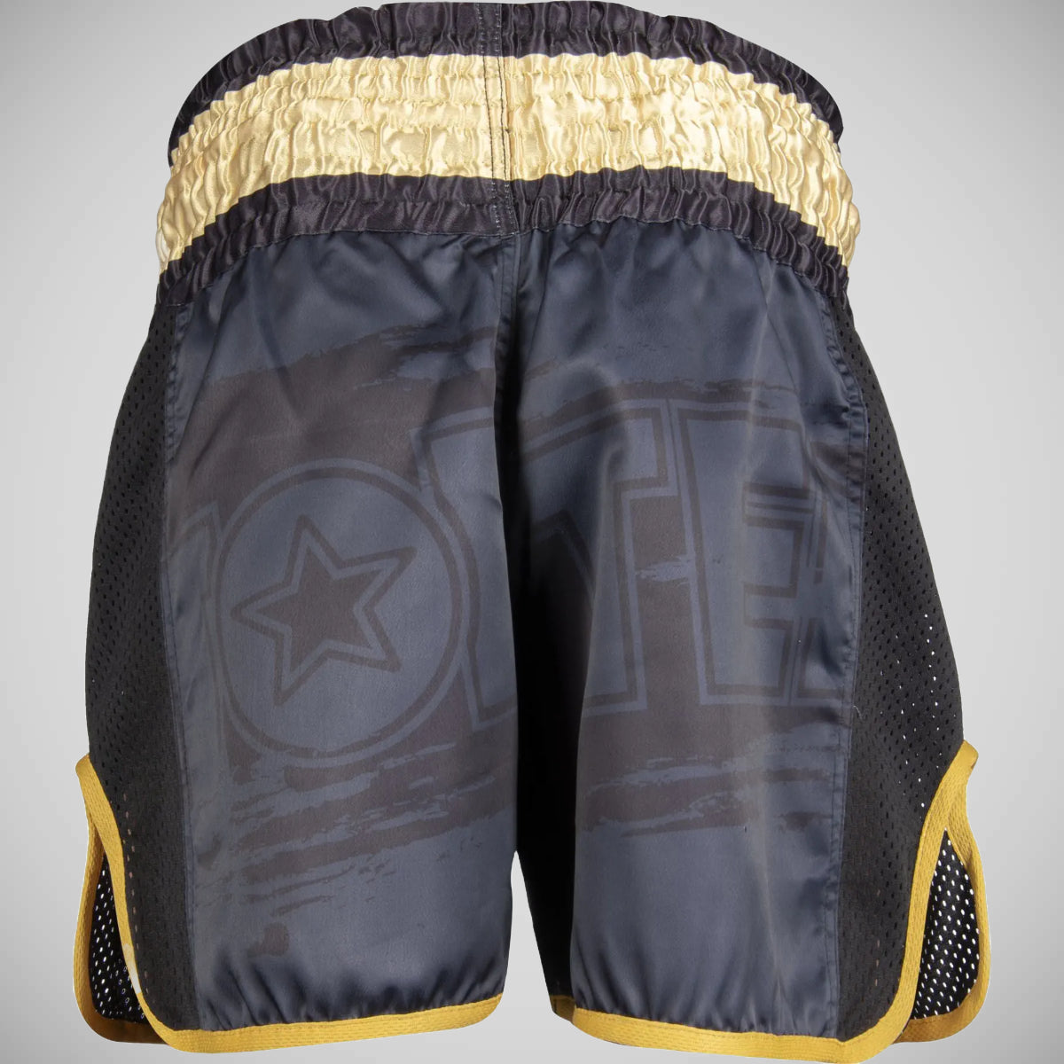 Top Ten Power Ink Kickboxing Shorts Black/Gold at Bytomic Trade and Wholesale