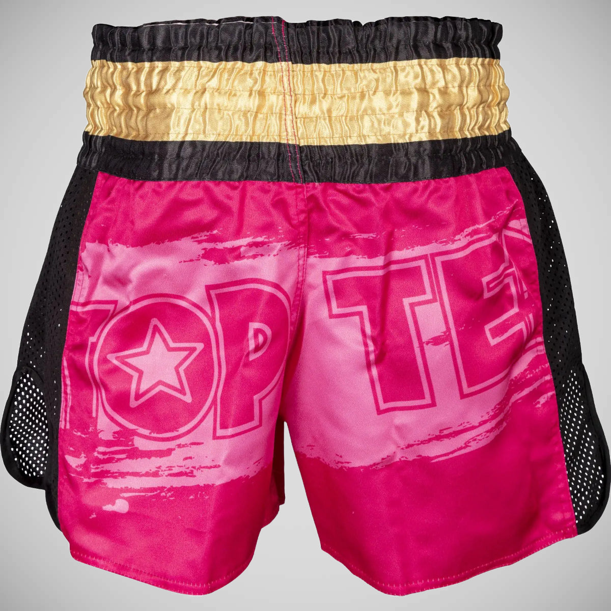 Top Ten Power Ink Kickboxing Shorts Pink/Gold at Bytomic Trade and Wholesale