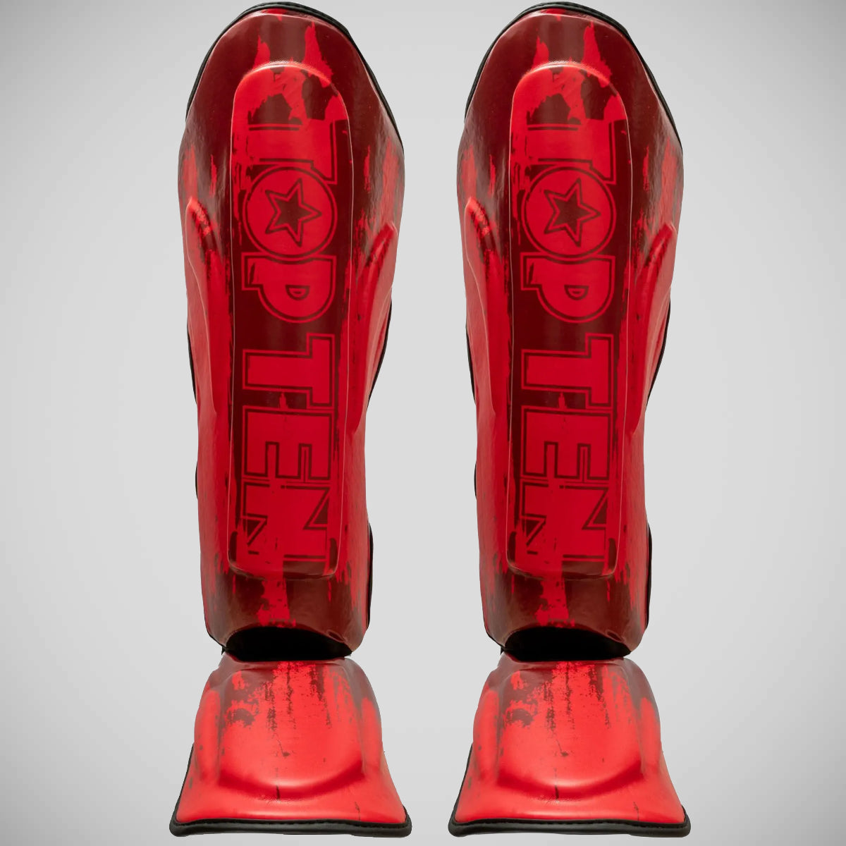 Top Ten Power Ink Shin/Instep Guards Red at Bytomic Trade and Wholesale