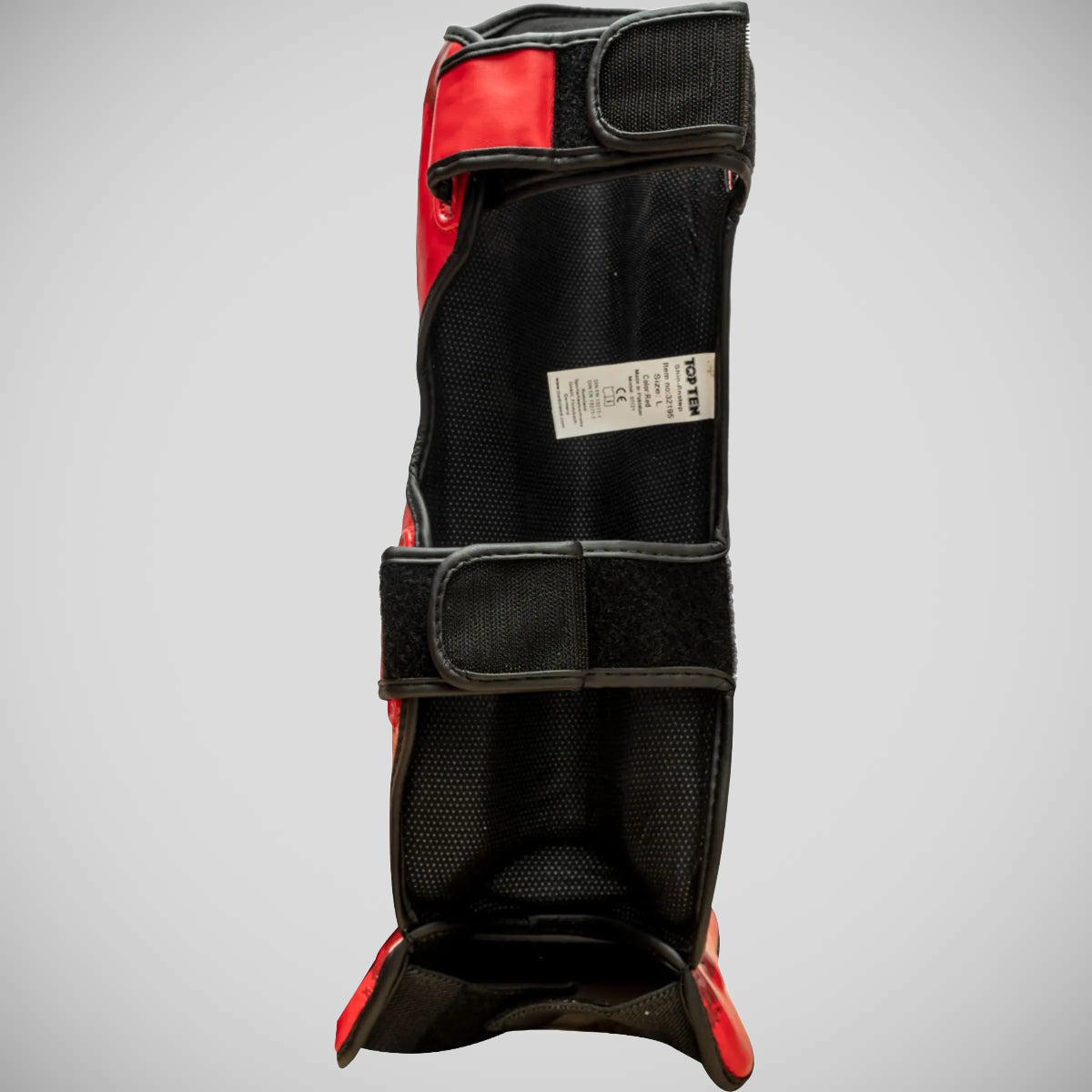 Top Ten Power Ink Shin/Instep Guards Red at Bytomic Trade and Wholesale