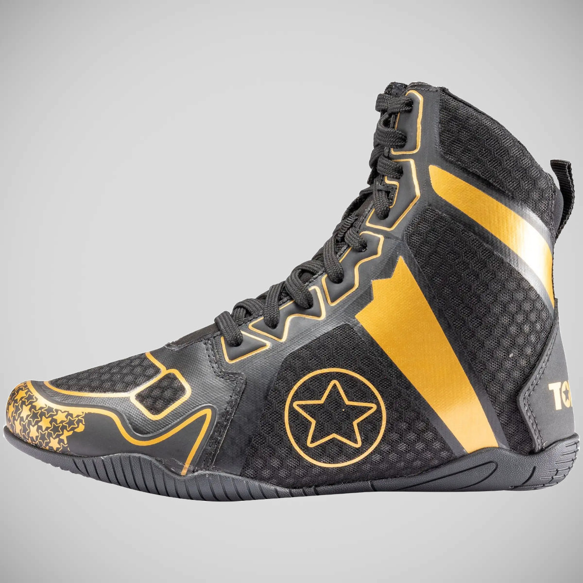 Top Ten Speedmaster Boxing Boots Black/Gold at Bytomic Trade and Wholesale