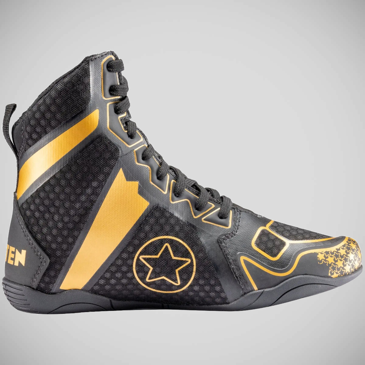 Top Ten Speedmaster Boxing Boots Black/Gold at Bytomic Trade and Wholesale