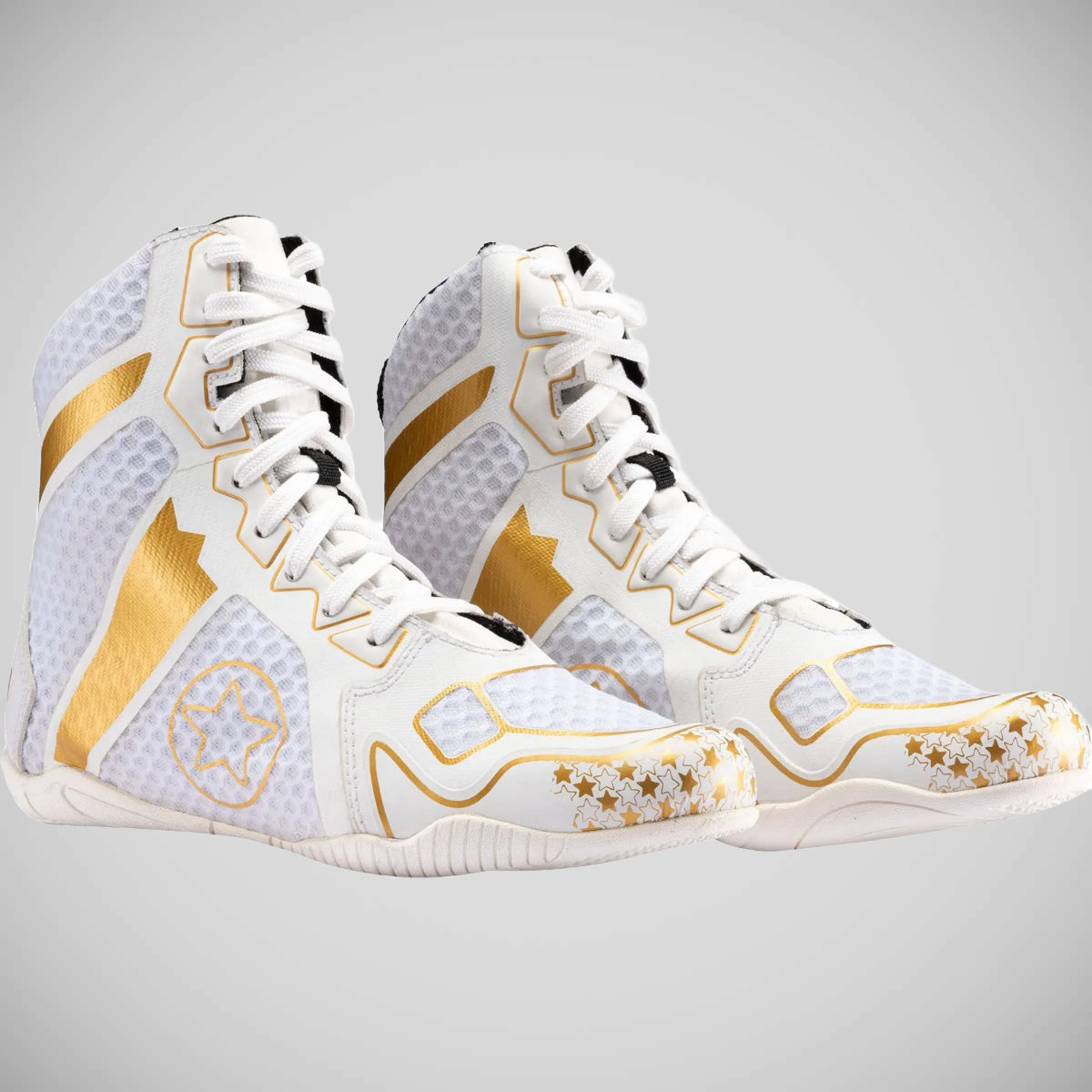 Top Ten Speedmaster Boxing Boots White/Gold at Bytomic Trade and Wholesale