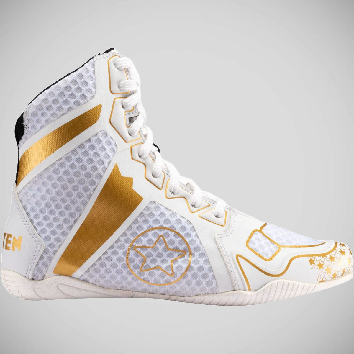 Top Ten Speedmaster Boxing Boots White/Gold at Bytomic Trade and Wholesale