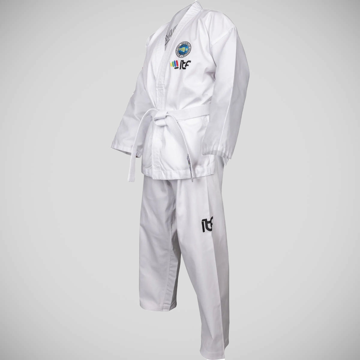 White Top Ten Student ITF Tae Kwon-Do Dobok at Bytomic Trade and Wholesale