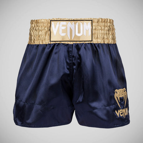 Venum Classic Muay Thai Shorts Navy/Gold    at Bytomic Trade and Wholesale