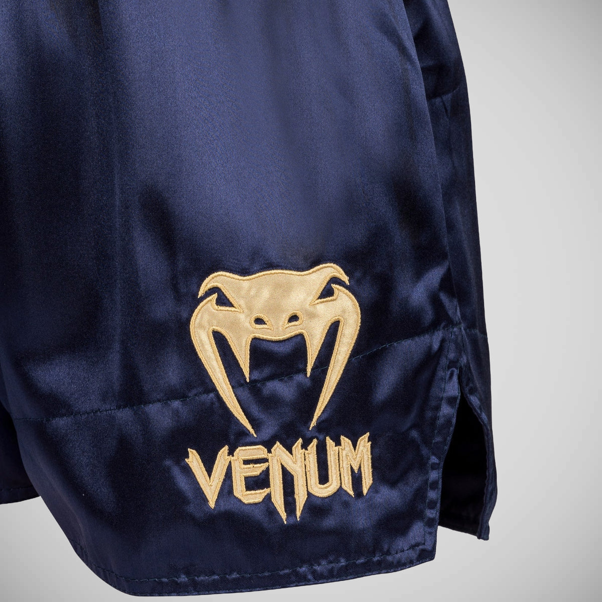 Venum Classic Muay Thai Shorts Navy/Gold at Bytomic Trade and Wholesale