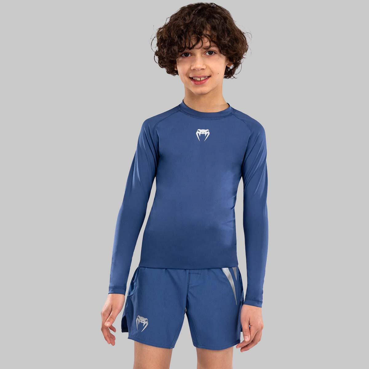 Venum Contender Kids Long Sleeve Rash Guard Royal Blue at Bytomic Trade and Wholesale